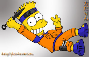Bart jako Naruto